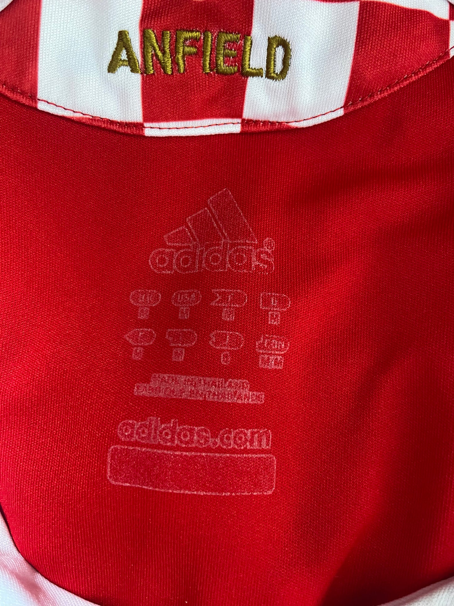 Original FC LIVERPOOL Adidas Long Sleeved Home Shirt 2008-10 Size Medium