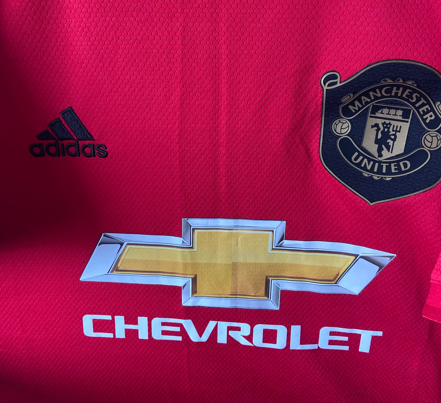 FC Manchester United Adidas 2019/20 Home Football Shirt Adults Large