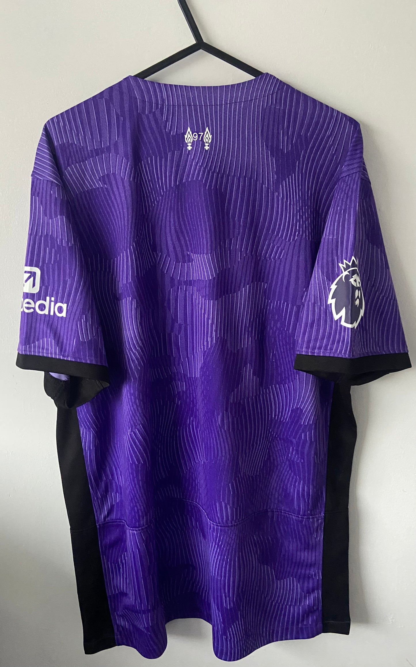 Original Liverpool FC 2023/24 Nike Purple Third Shirt Size Large
