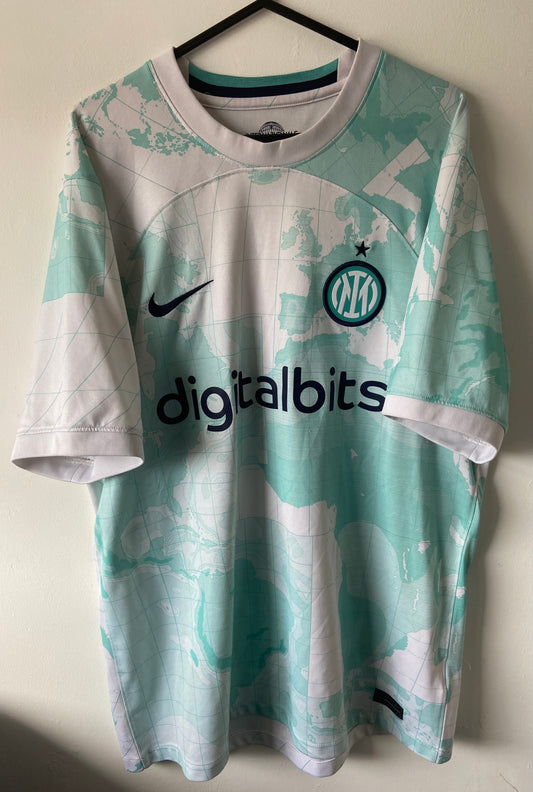Original Inter Milan Away Nike Football Shirt 2022/23 Adults Large