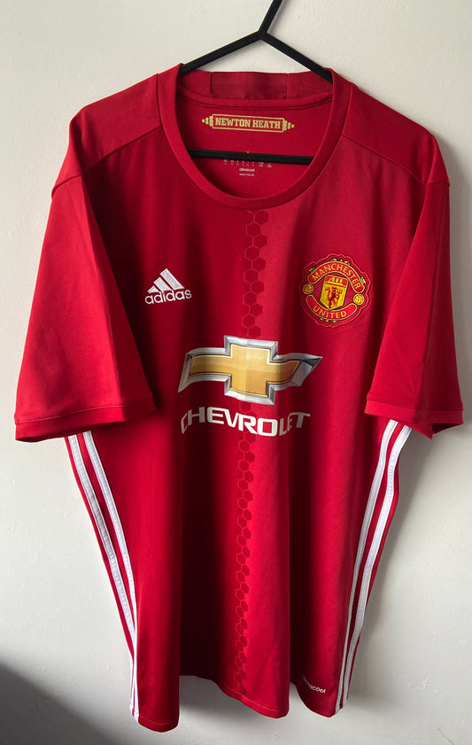 FC Manchester United 2016/17 Adidas Home Football Shirt Size Large