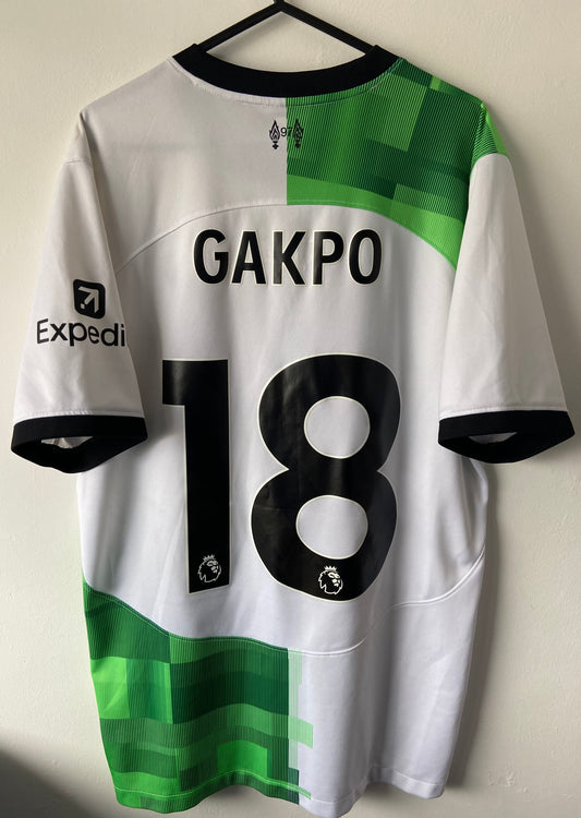 Liverpool FC 2023/24 Nike Away Shirt Gakpo #18 Size Medium